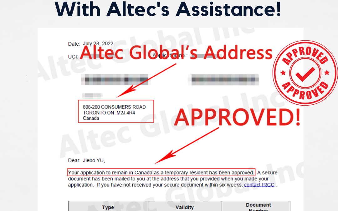 Successful case: Work permit approved with Altec Global assistance