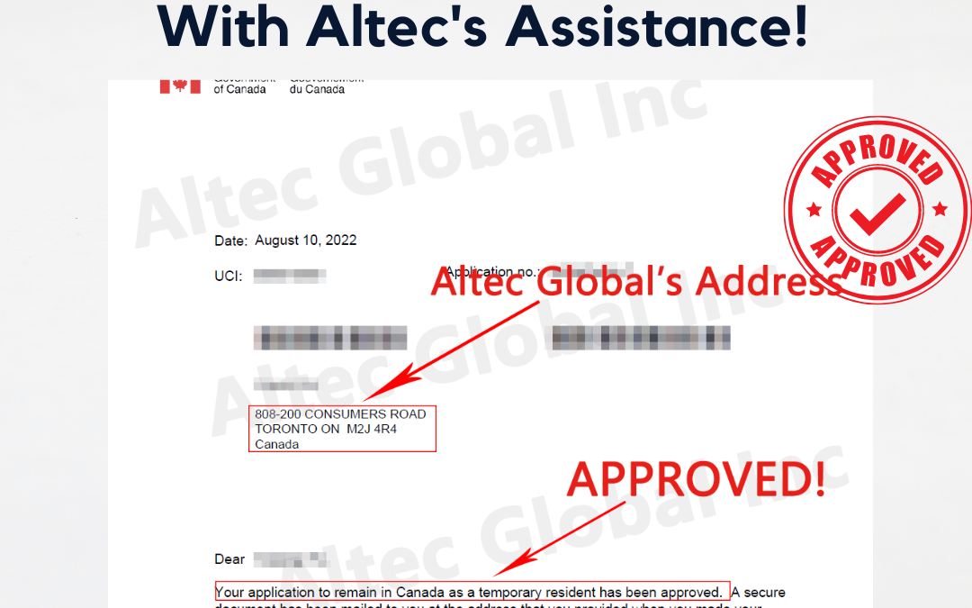 Successful case: Work permit approved with Altec Global assistance