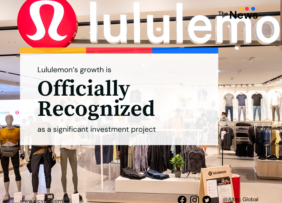 Lululemon’s growth is officially recognized as a significant investment project