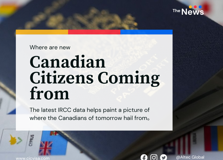 Where are new Canadian citizens coming from?