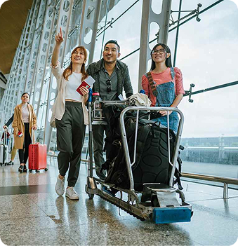 Family Immigrating at Airport