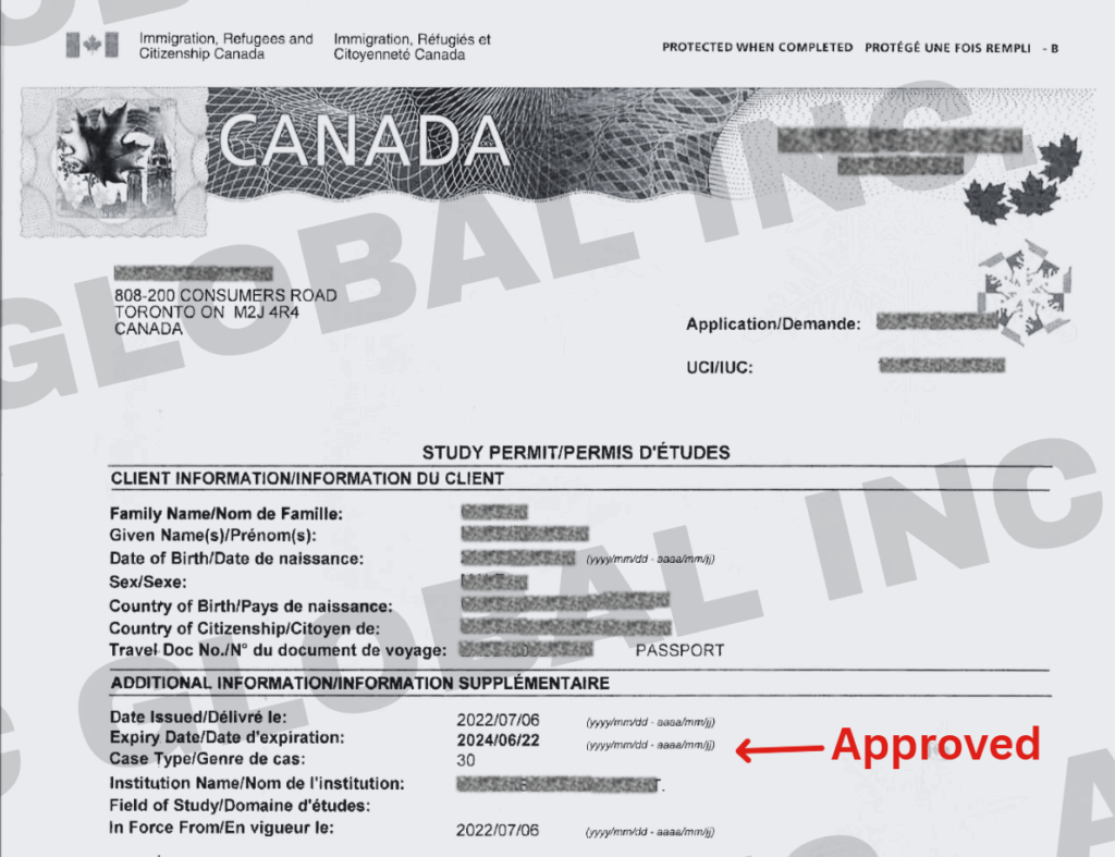20220706 A Study Permit Application Approved with Altec Assistance