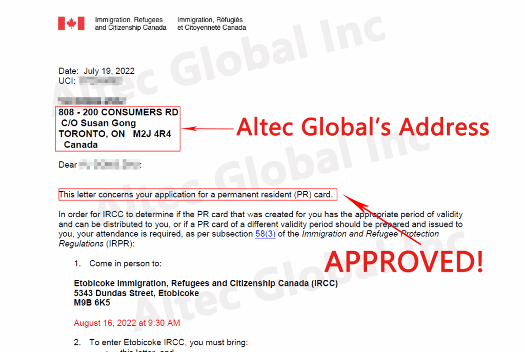 20220726 A PR renew Application Approved with Altec Assistance in Just 5 months