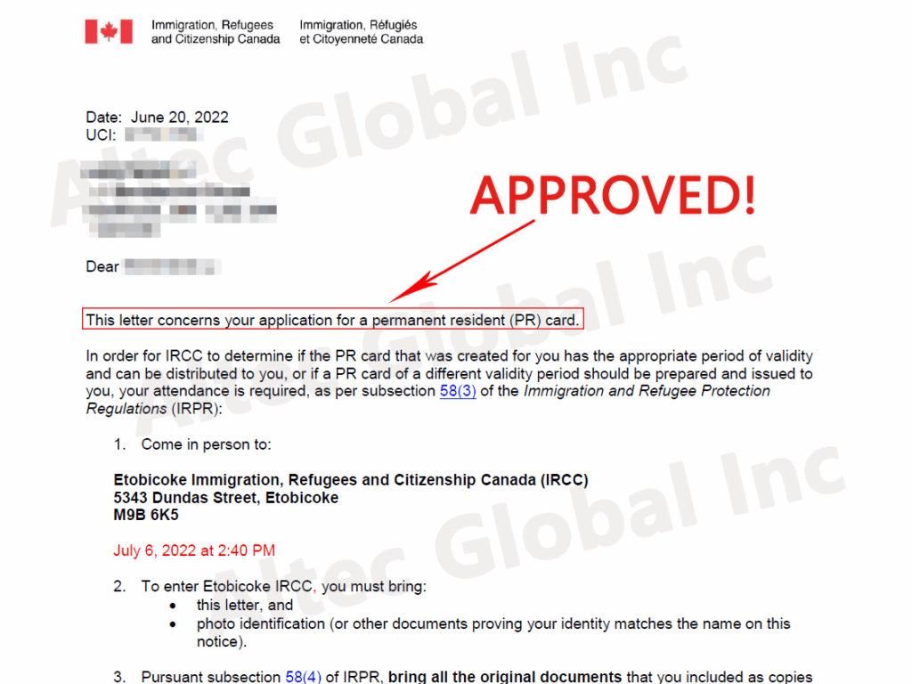 20220818 A PR renew Application Approved with Altec Assistance in Just 3 months