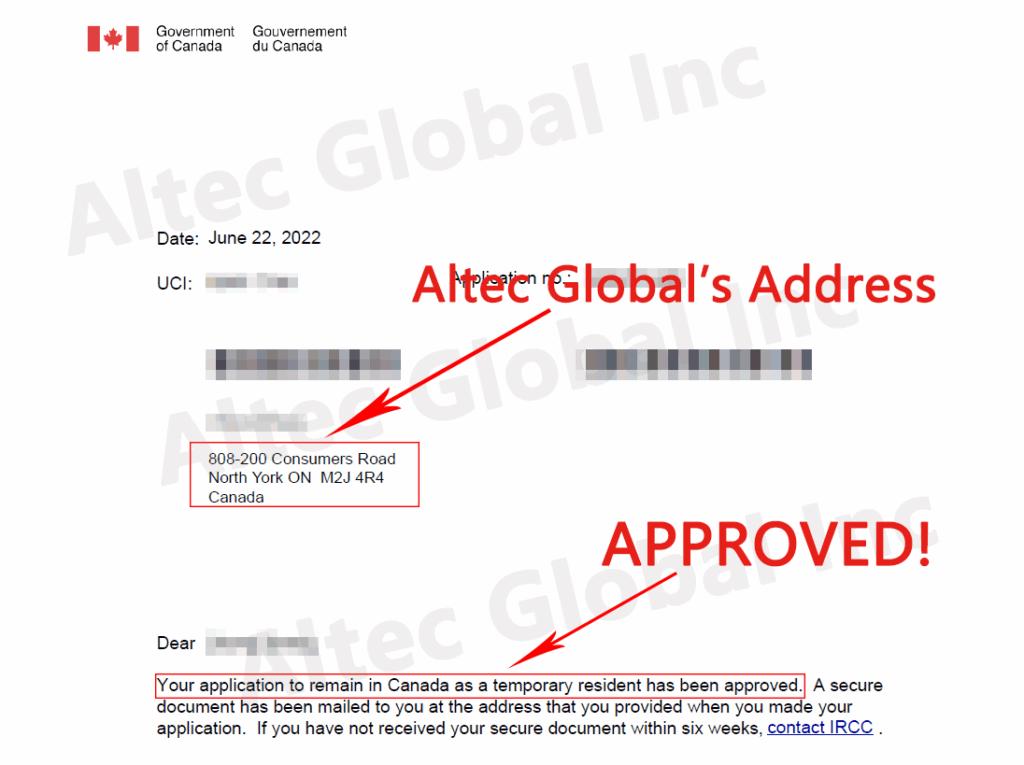 20220819 A Visitor status restoration Application Approved with Altec Assistance in Just 2 Months