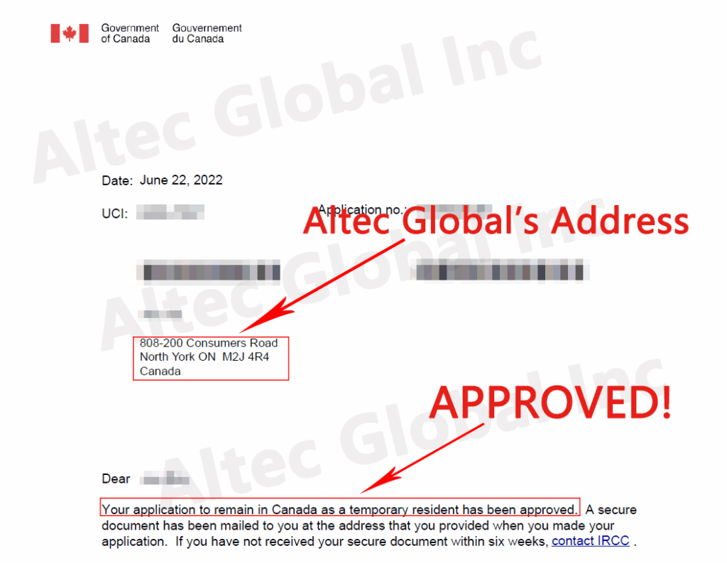 20220819 A study permit restoration Application Approved with Altec Assistance in Just 2 Months