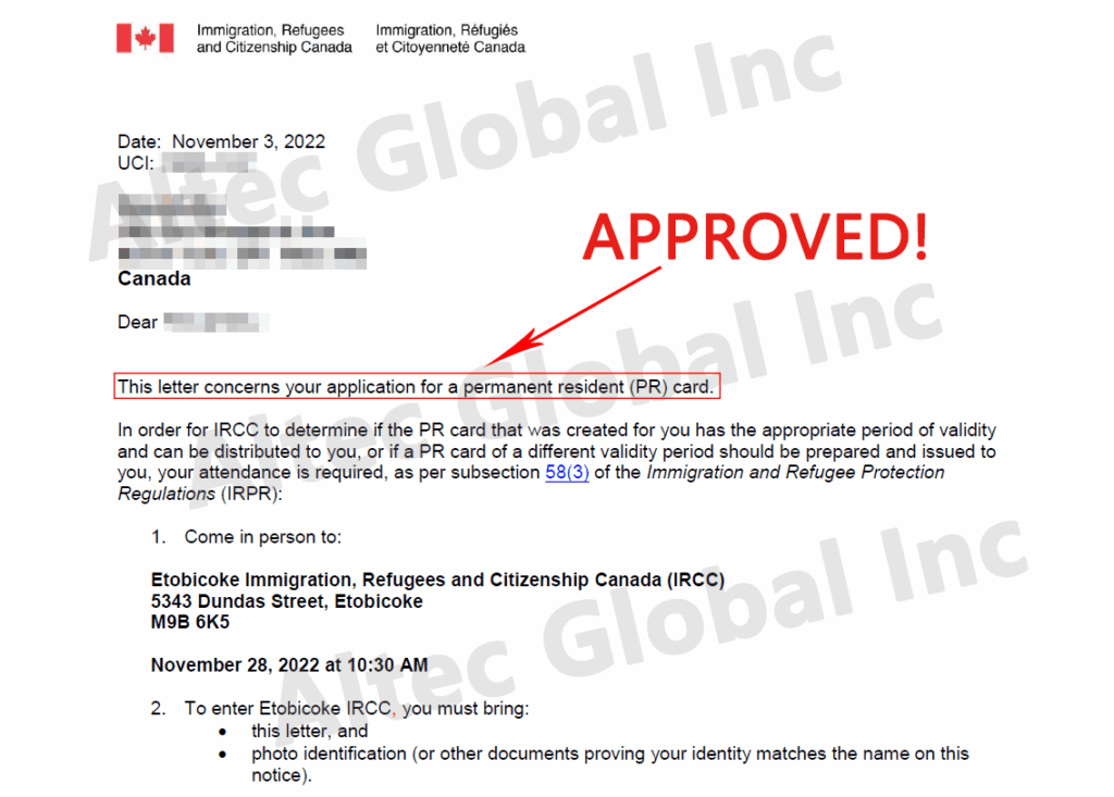20221103 A PR renew Application Approved with Altec Assistance