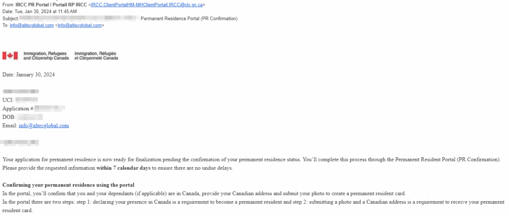 A HC Application Approve with Altec Assistance 1