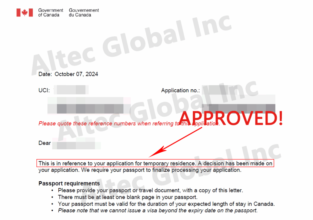 A Visitor Visa Application Approved with Altec Assistance in Just 18 Days