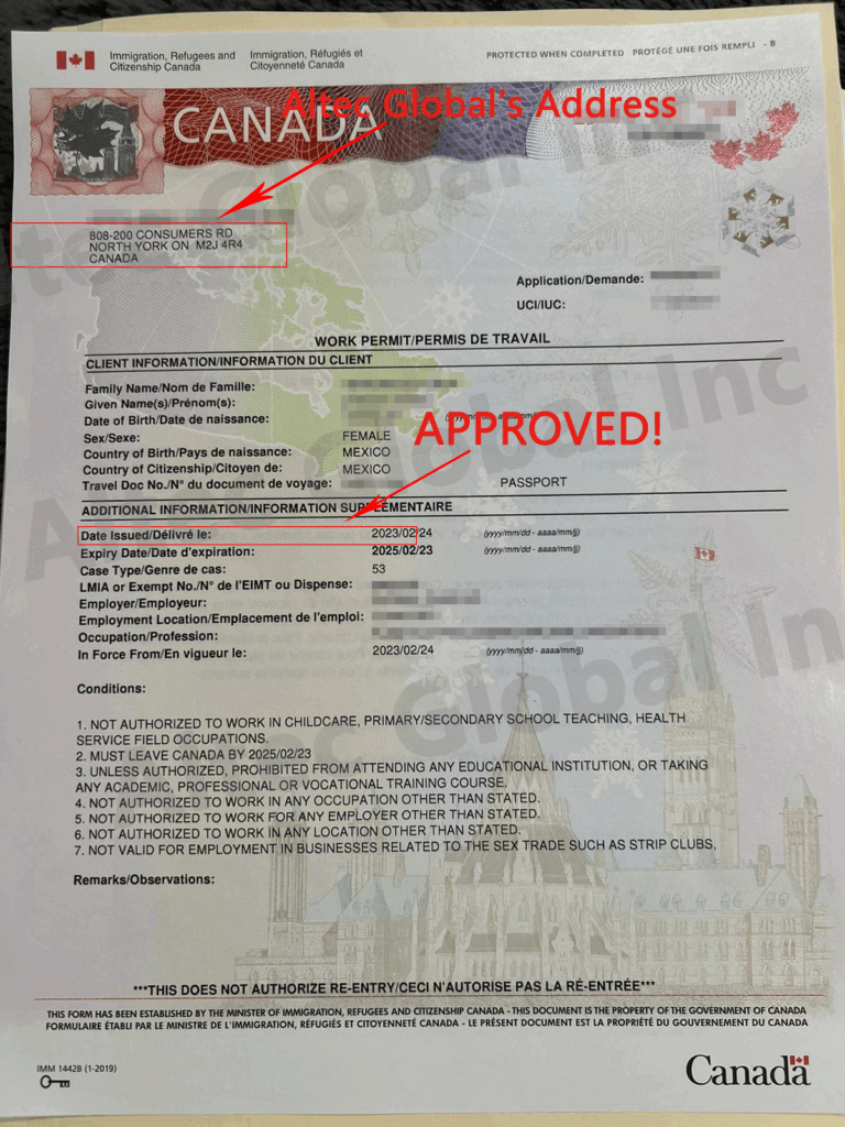 A Work Permit Application Approved with Altec Assistance in Just 1 Day