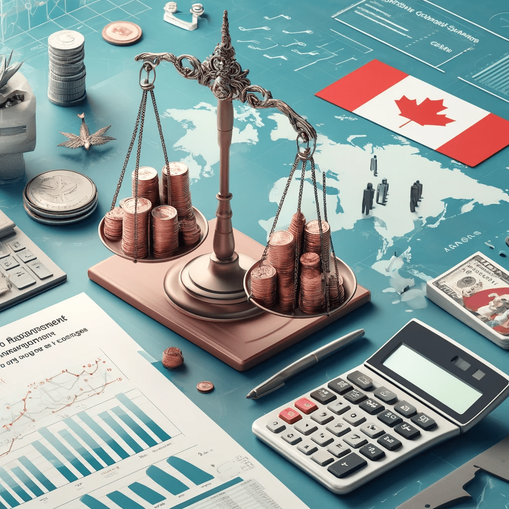 DALL·E 2024 05 08 15.20.47 Create an image depicting the concept of settlement fund requirement changes in an immigration context. The visual should include a symbolic represe 1
